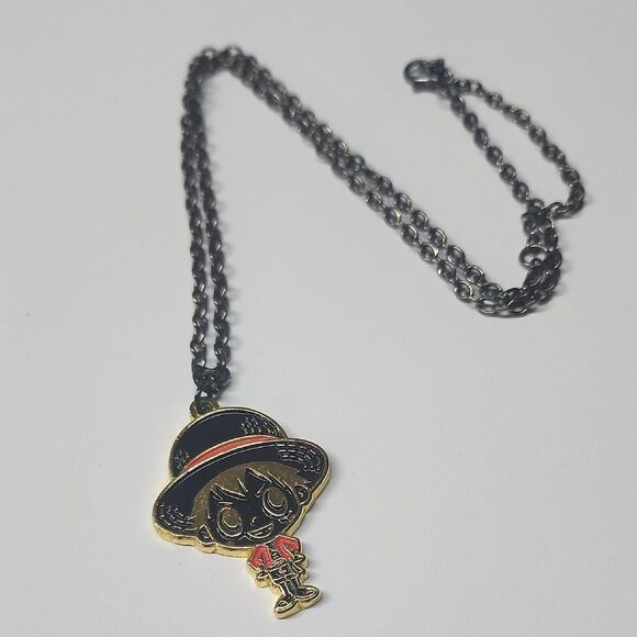 RARE One Piece Chiby Luffy Anime Character Pendant Necklace G Friends - Picture 1 of 3